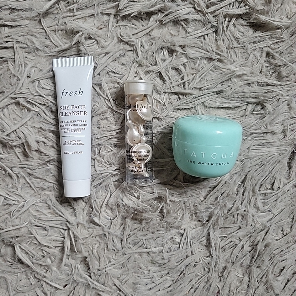 Beauty Bundle Tatcha Fresh Elizabeth Arden Hyaluronic Acid Ceramide Capsules ✨️